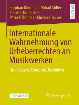 cover image of Internationale Wahrnehmung von Urheberrechten an Musikwerken